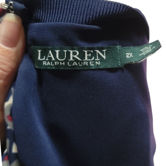 LAUREN RALPH LAUREN  - 2X Longsleeve Midi Dress - Picture 5 of 6
